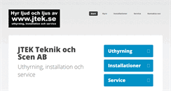 Desktop Screenshot of jtek.se